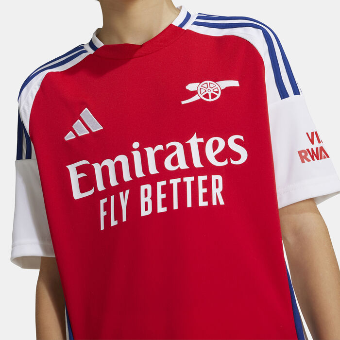 adidas Kids' Arsenal Replica Home Football Jersey - 2024/25 White image number 2