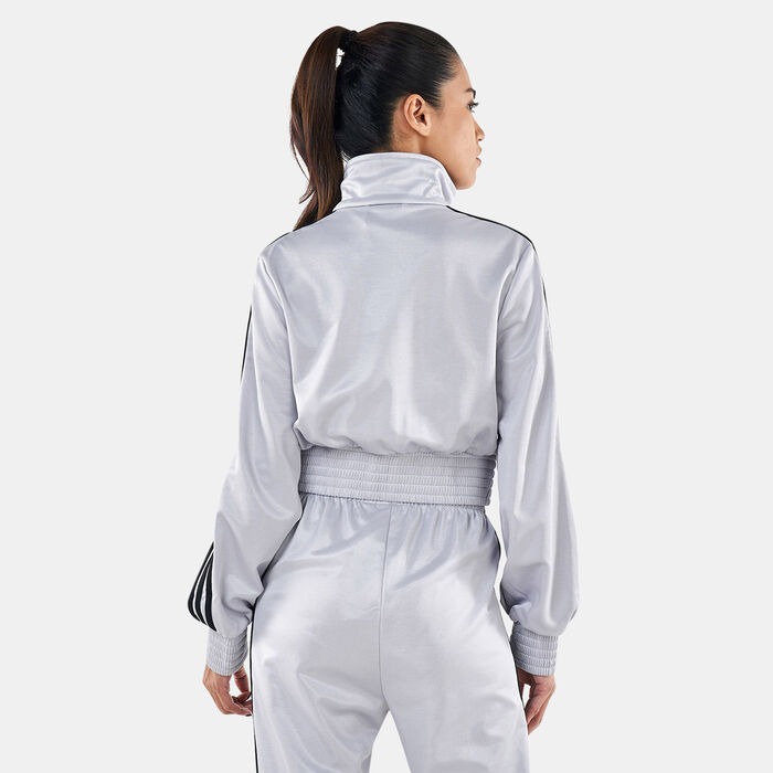 adidas Originals Women's Adicolor Classics High-Shine Track Jacket Silver image number 1
