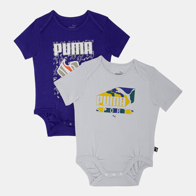 PUMA Kids' Minicats Bodysuit (2 Pack) Blue