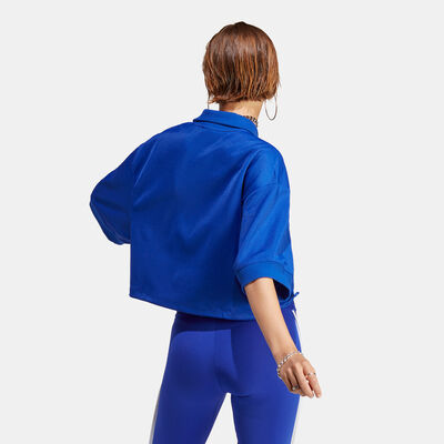 adidas Originals Women's Always Original Polo Shirt Blue adidas Originals Women's Always Original Polo Shirt Blue