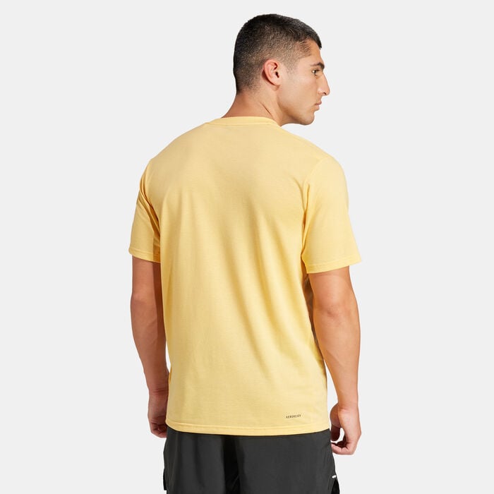 adidas Men's Train Essentials Comfort Training T-Shirt Orange adidas Men's Train Essentials Comfort Training T-Shirt Orange image number 1