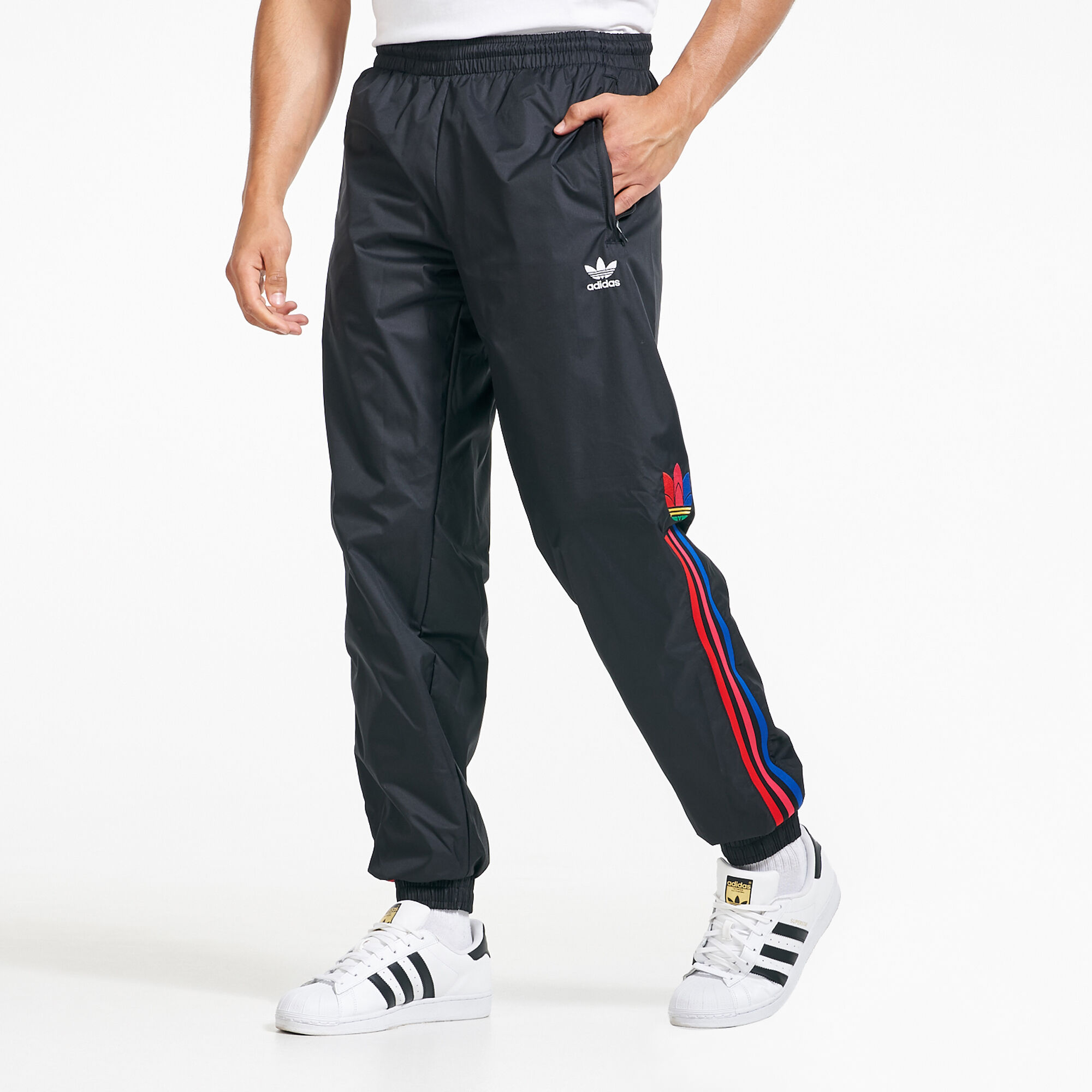 Mens adidas 3 stripe track pants on sale