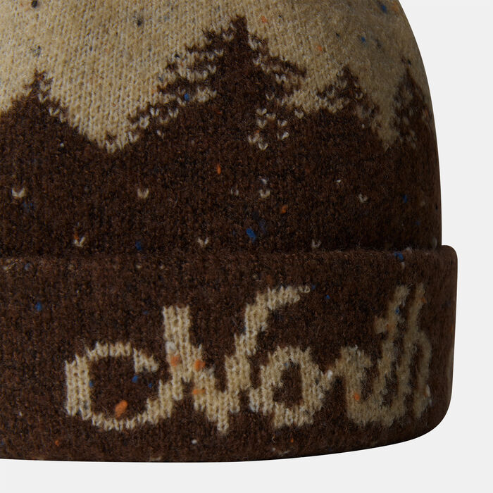 The North Face Cabin Mountainscape Beanie Green The North Face Cabin Mountainscape Beanie Green image number 1