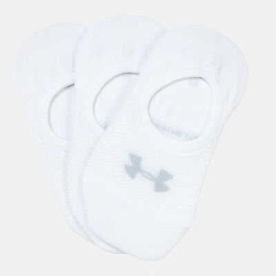 Under Armour Women's UA Breathe Lite Ultra Low Liner Socks (3 Pack) White