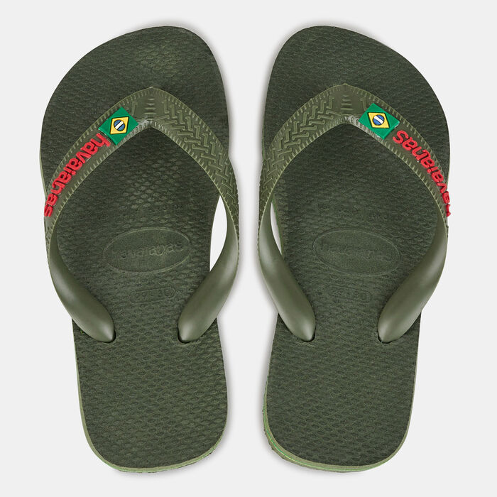 Havaianas Brasil Logo Flip Flops Green Havaianas Brasil Logo Flip Flops Green image number 0