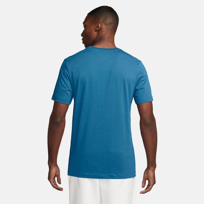 Jordan Men's Air Stretch T-Shirt Blue Jordan Men's Air Stretch T-Shirt Blue image number 1