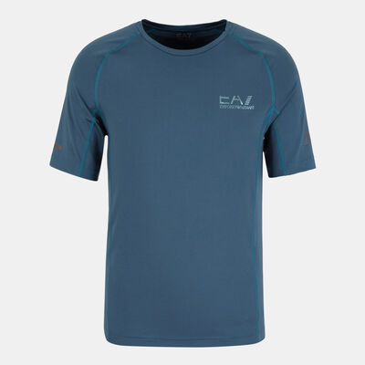 EA7 Emporio Armani Men's Vigor7 Big Logo T-Shirt Grey