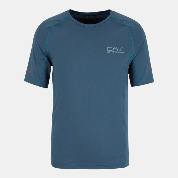 EA7 Emporio Armani Men's Vigor7 Big Logo T-Shirt Grey image number 0