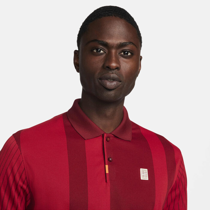 Nike Men's Dri-FIT Polo Shirt Red Nike Men's Dri-FIT Polo Shirt Red image number 2