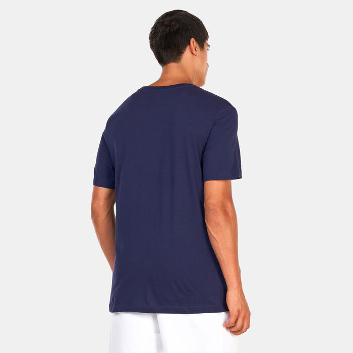 Nike Men's Paris Saint-Germain Crest Soccer T-Shirt Blue image number 1