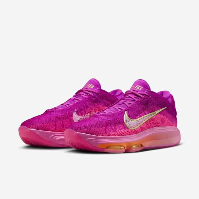 Nike Men's G.T. Hustle 3 Basketball Shoes Pink Nike Men's G.T. Hustle 3 Basketball Shoes Pink image number 4
