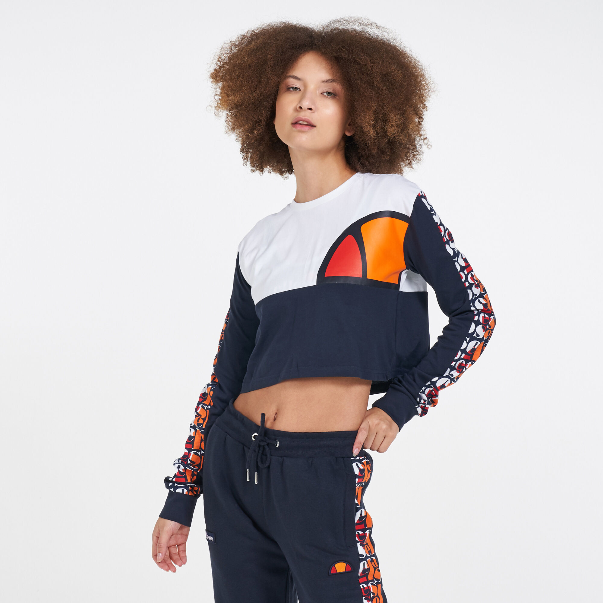 Buy Ellesse Women s Tamedeo Cropped Sweatshirt White in KSA SSS