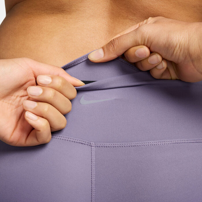 Nike Women's One High-Waisted Capri Leggings Purple image number 3