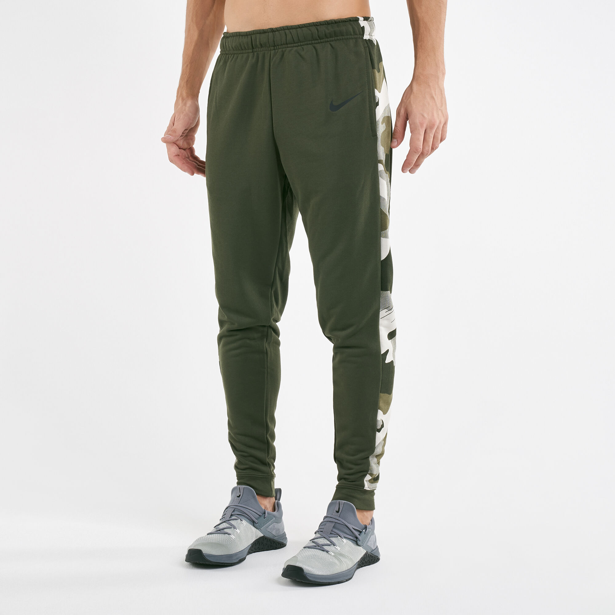 men's tapered fleece training pants