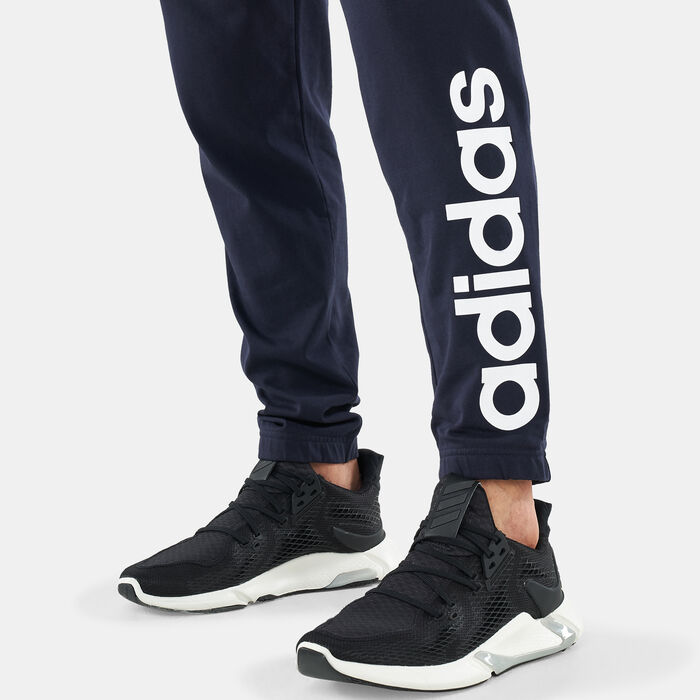 Pants Cuff Elastic Men\'s Essentials Tapered Single Jersey Logo