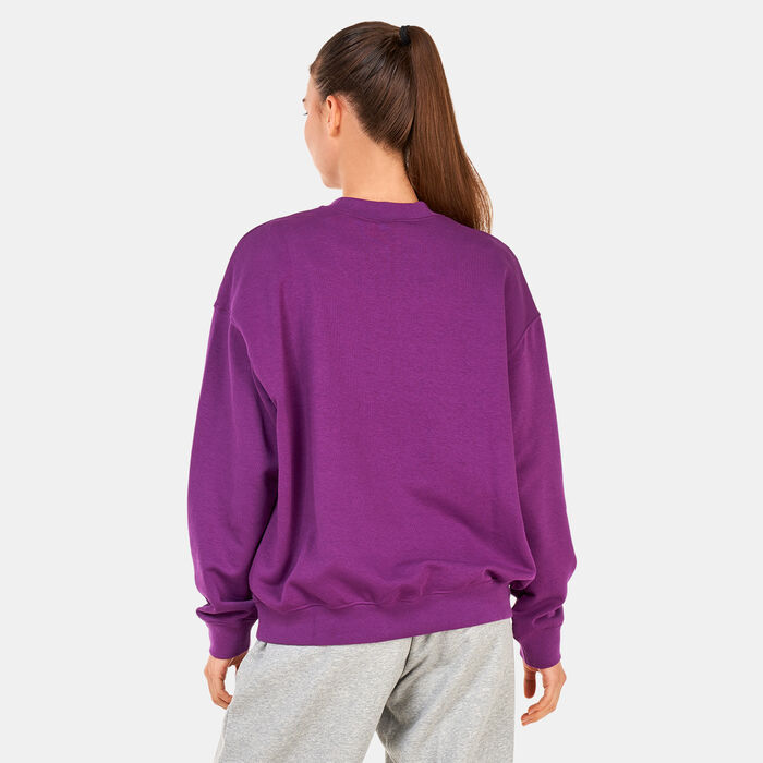 Nike Women's Dri-FIT Get Fit Graphic Sweatshirt Purple Nike Women's Dri-FIT Get Fit Graphic Sweatshirt Purple image number 1