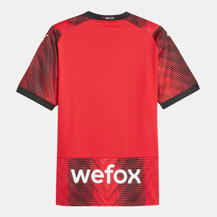 PUMA Men's AC Milan Replica Home Jersey - 2023/24 Red PUMA Men's AC Milan Replica Home Jersey - 2023/24 Red image number 1