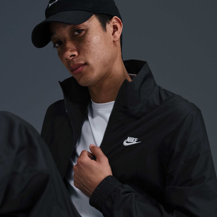 Nike Men's Club Woven Tracksuit Black image number 5