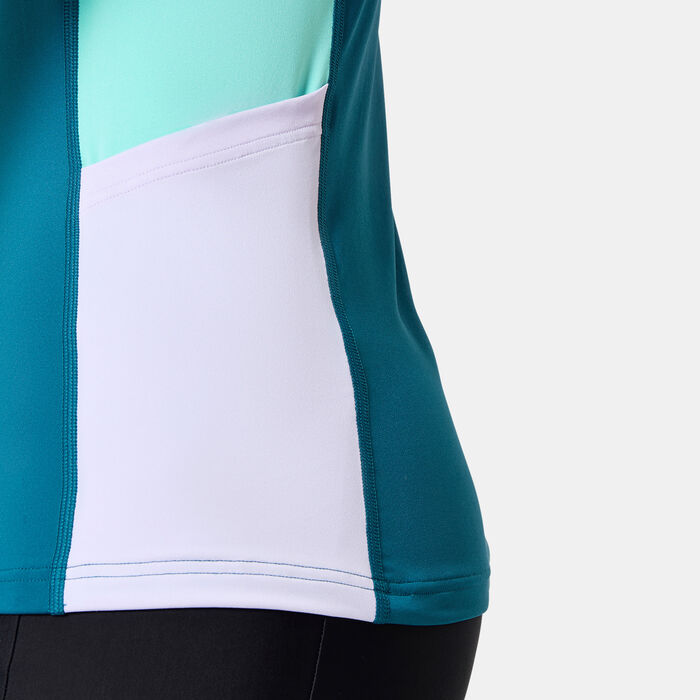 Speedo Women's Long Sleeve Swimming Top Blue Speedo Women's Long Sleeve Swimming Top Blue image number 3