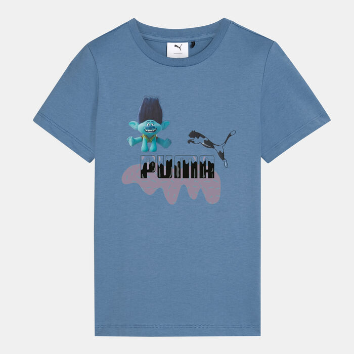 PUMA Kids' x Trolls T-Shirt Blue image number 0
