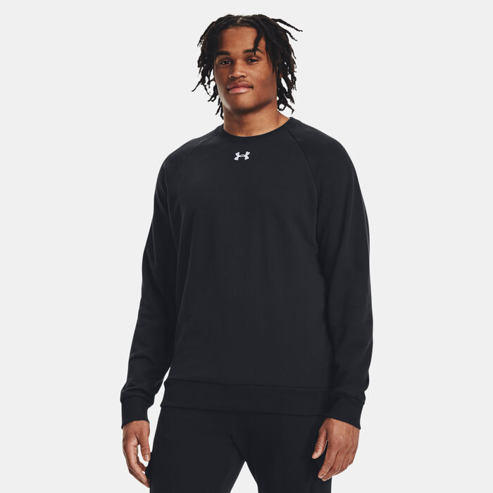 Under Armour Men's Rival Fleece Sweatshirt Black Under Armour Men's Rival Fleece Sweatshirt Black image number 0