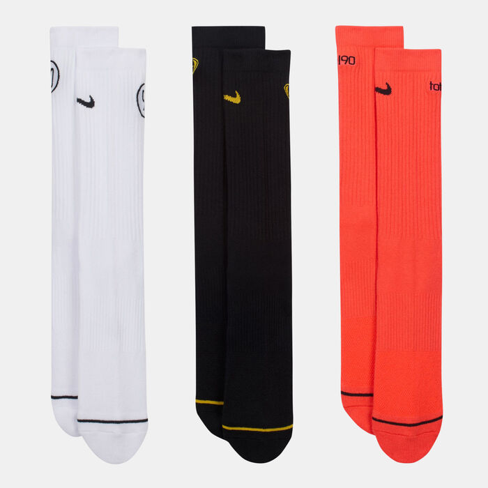 Nike Total 90 Everyday Cushioned Crew Socks (3 Pairs) Multi-Color image number 1