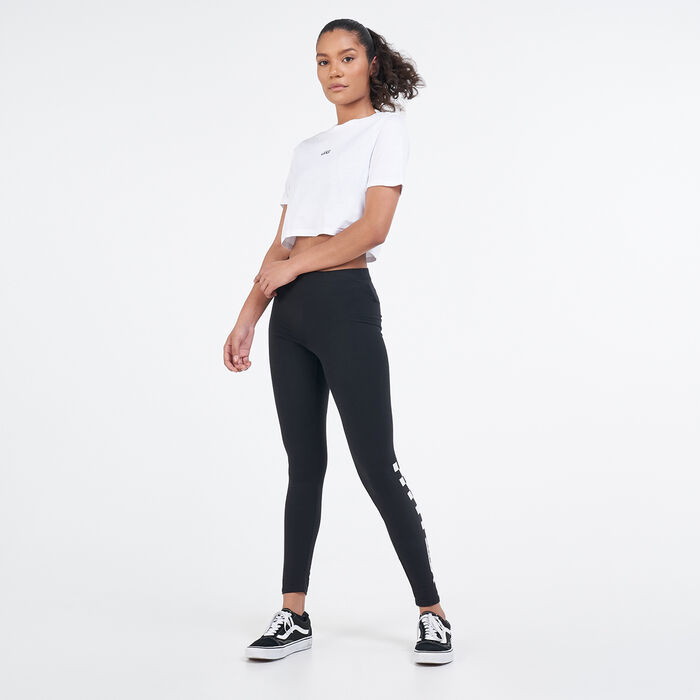 Vans Women's Flying V Cropped T-Shirt White image number 2