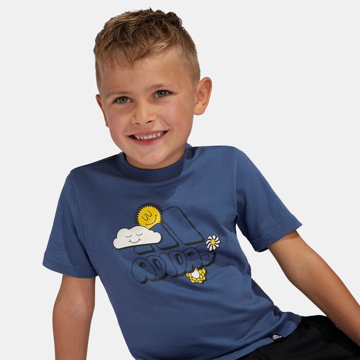 adidas Kids' Doodle Graphic T-Shirt (Older Kids) Grey adidas Kids' Doodle Graphic T-Shirt (Older Kids) Grey image number 3