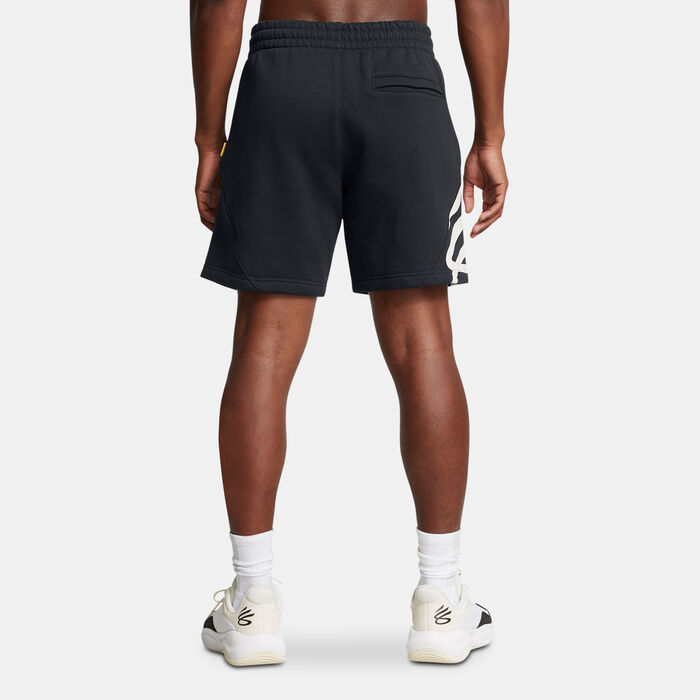 Under Armour Men's Curry Splash Fleece Shorts Black Under Armour Men's Curry Splash Fleece Shorts Black image number 1