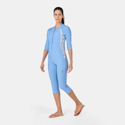 COEGA Womens SlimKini 3/4 Swimsuit Blue COEGA Womens SlimKini 3/4 Swimsuit Blue