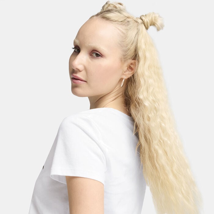 PUMA Women's Essentials No.1 Logo T-Shirt White image number 3