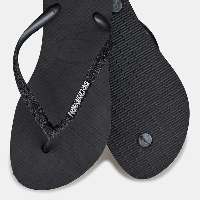Havaianas Women's Slim Flatform Sparkle Flip Flops Grey Havaianas Women's Slim Flatform Sparkle Flip Flops Grey image number 2