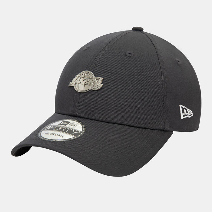 New Era Men's NBA Los Angeles Lakers Metallic Pin 9FORTY Cap Grey New Era Men's NBA Los Angeles Lakers Metallic Pin 9FORTY Cap Grey image number 3