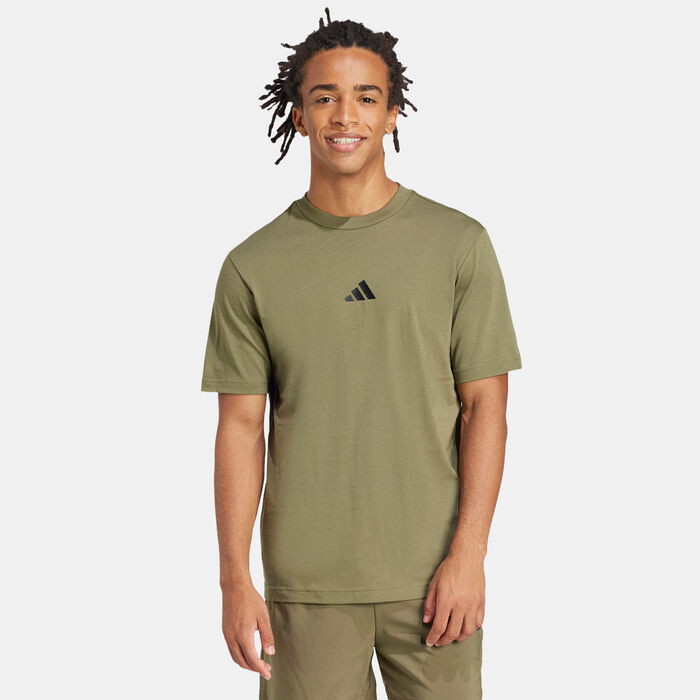 adidas Men's Essentials T-Shirt Green adidas Men's Essentials T-Shirt Green image number 0