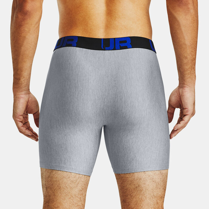 Under Armour Men's UA Tech™ 6 inch Boxerjock® (2 Pack) Blue image number 2