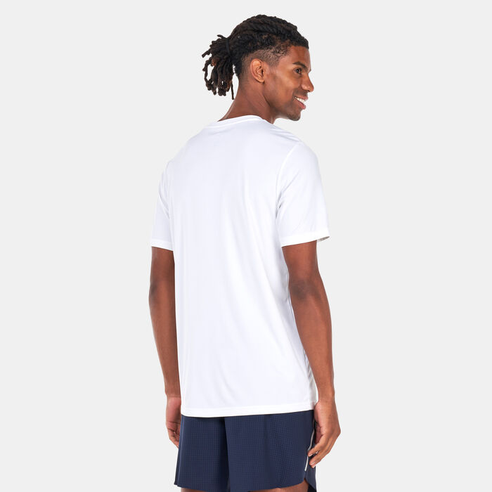 adidas Men's Slogan Running Graphic T-Shirt White image number 1