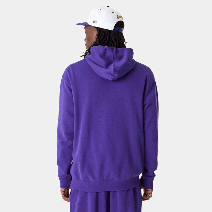 New Era Men's Los Angeles Lakers NBA Logo Pullover Hoodie Purple New Era Men's Los Angeles Lakers NBA Logo Pullover Hoodie Purple image number 1