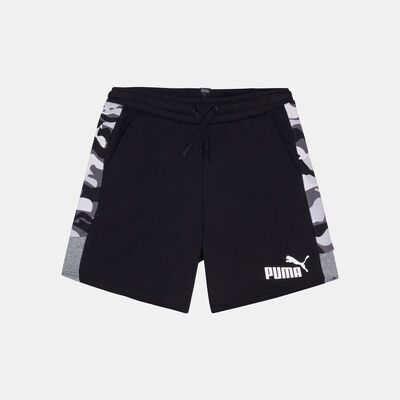 PUMA Kids' Essential+ Camo Shorts (Older Kids) Black