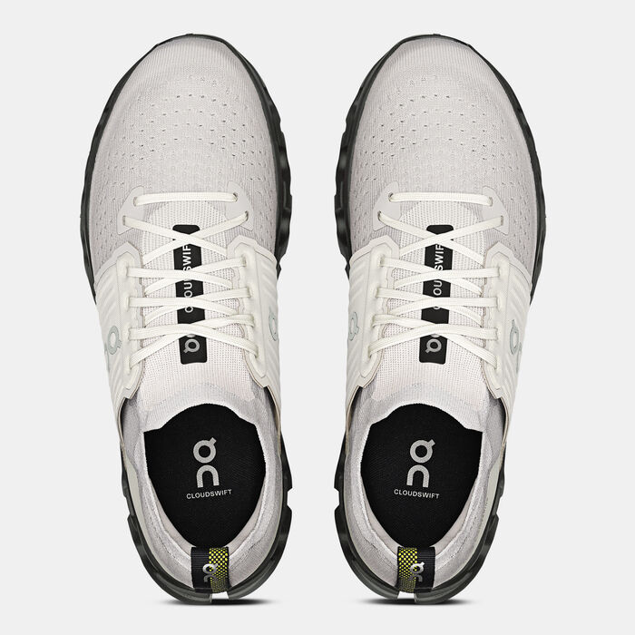 On Men's Cloudswift 4 Running Shoes White On Men's Cloudswift 4 Running Shoes White image number 3