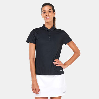 Nike Women's Dri-FIT Victory SLD Polo Shirt Black Nike Women's Dri-FIT Victory SLD Polo Shirt Black