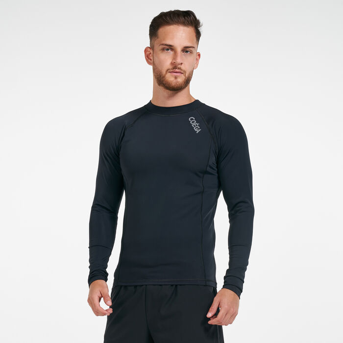 COEGA Men's Long Sleeves Rashguard Black COEGA Men's Long Sleeves Rashguard Black image number 0