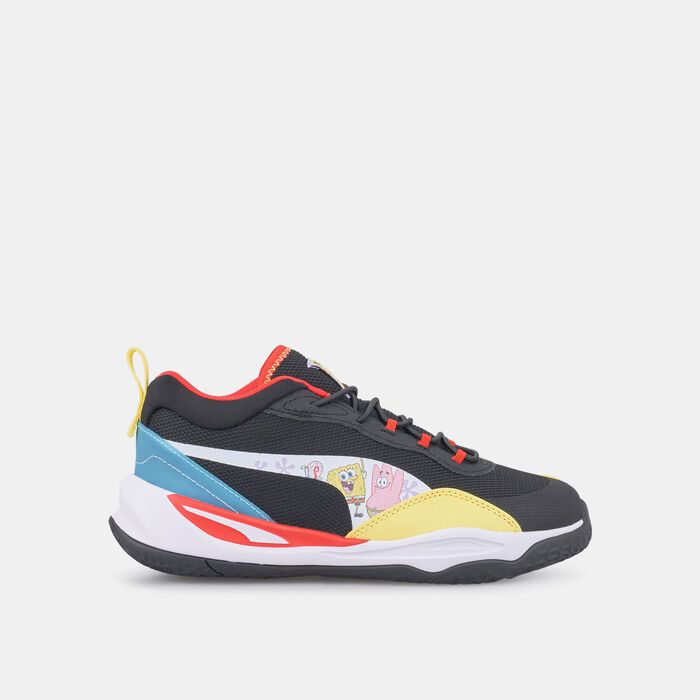PUMA Kids' X SpongeBob Playmaker Shoe Black PUMA Kids' X SpongeBob Playmaker Shoe Black image number 0