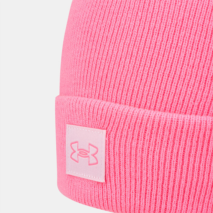 Under Armour Women's Halftime Cuff Beanie Pink Under Armour Women's Halftime Cuff Beanie Pink image number 2