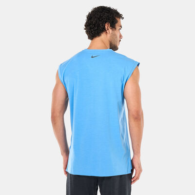Nike Men's Dri-FIT Yoga Tank Top Blue