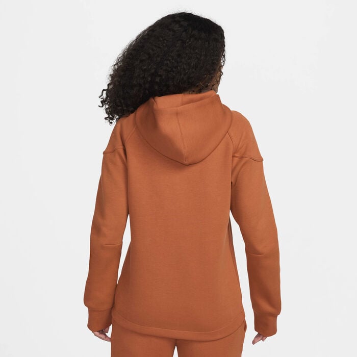 Nike Women's Sportswear Tech Fleece Windrunner Full-Zip Hoodie Brown Nike Women's Sportswear Tech Fleece Windrunner Full-Zip Hoodie Brown image number 1