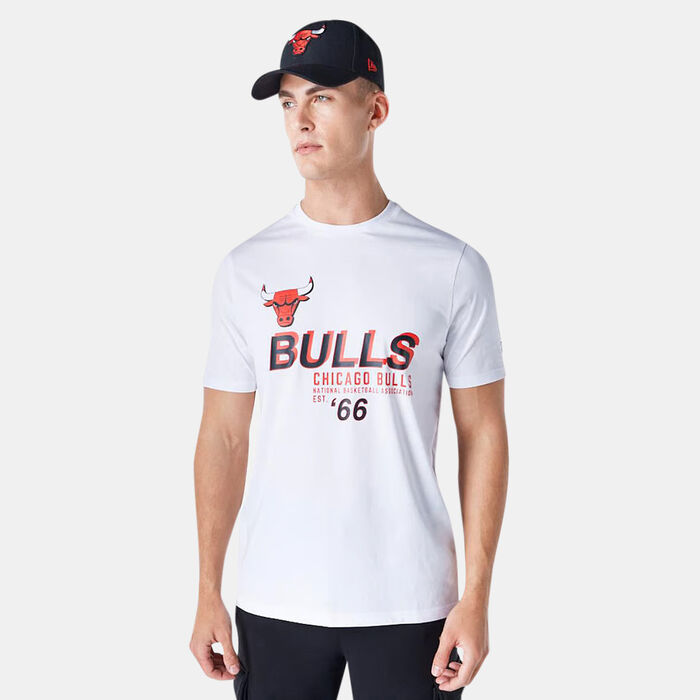 New Era Men's NBA Chicago Bulls Graphc T-Shirt White New Era Men's NBA Chicago Bulls Graphc T-Shirt White image number 0