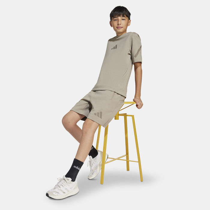 adidas Kids' Z.N.E. T-Shirt Grey adidas Kids' Z.N.E. T-Shirt Grey image number 2