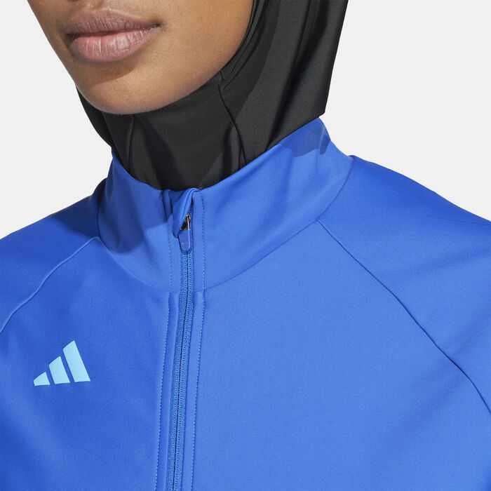 adidas Women's 3-Stripes Swimming Top Blue image number 3