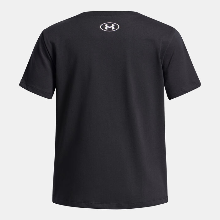 Under Armour Kids' Big Logo T-Shirt Black Under Armour Kids' Big Logo T-Shirt Black image number 1