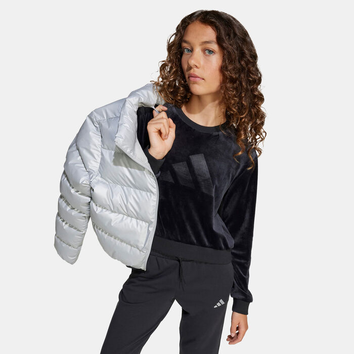 adidas Kids' Holiday Glam Sweatshirt Black adidas Kids' Holiday Glam Sweatshirt Black image number 3